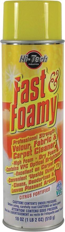 Fast & Foamy Carpet Cleaner 18 oz Spearmint Scented Upholstery Spray,1 Pack