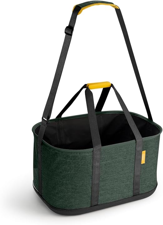 Joseph Joseph Hold-All Collapsible 45L/11.89 Gallon Outdoor Washing Laundry Basket with Shoulder Strap, Durable Fabric, 