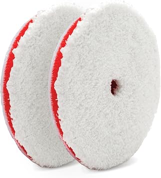 Griot's Garage BOSS 6.5” Microfiber Pads for Car Polishing and Detailing, Buffing Pads for Moderate and Severe Scratch R