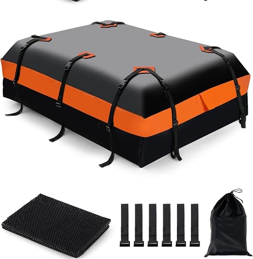 CAR Roof Box for Nissan Rogue 2014 2015 2016 2017 2018 2019 2020, Waterproof Cargo Top Carrier Thickened Duty Large Capa