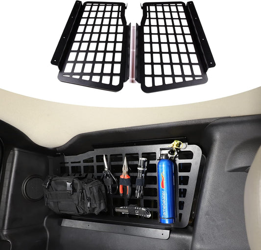 PIUGILH Rear Trunk Luggage Shelf Tail Cargo Storage Panel Multi-function Rack for Hummer H2 2003-2009,Aluminum Trunk Storage Panel,2Pcs