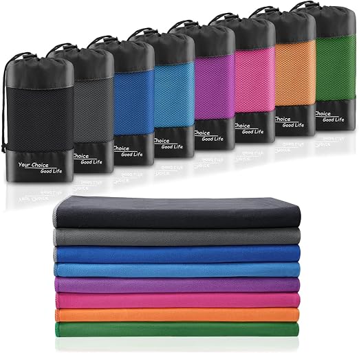 Your Choice Quick Dry Towel - Super Absorbent Microfiber for Gym, Travel, Camping | Ultra Compact & Lightweight