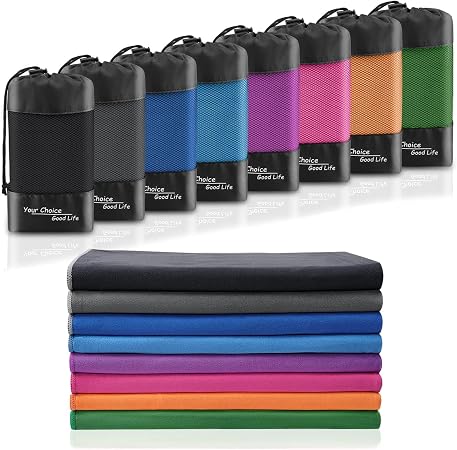 Your Choice Quick Dry Towel - Super Absorbent Microfiber for Gym, Travel, Camping | Ultra Compact & Lightweight