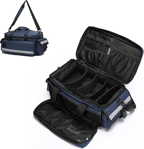 Medical Bag,First Aid Bag,Emergency Bag, Organizer Professional First Responder Trauma Bag with Detachable Dividers for 