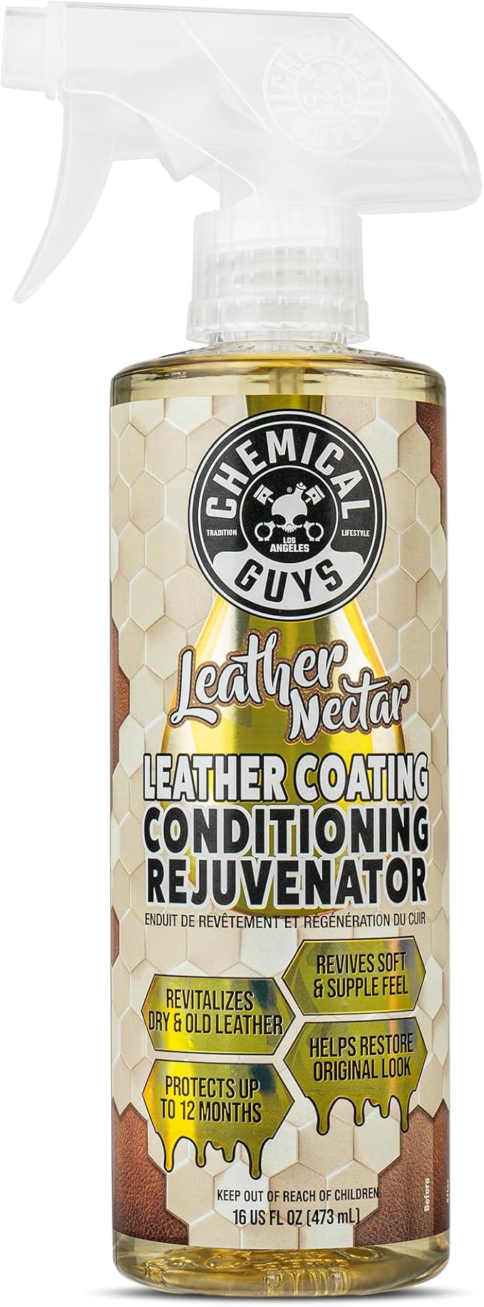 Chemical Guys, Leather Nectar Coating Conditioner & Rejuvenator, 16 fl oz