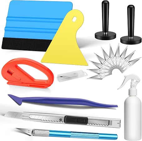 DIYSELF 19 Pcs Window Tint Kit, Window Tint Tools with Squeegee for Cars