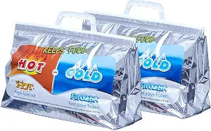 Superio Hot and Cold Insulated Bags for Food Delivery, Grocery Shopping Bags, Food Storage for Hot and Frozen Food for T