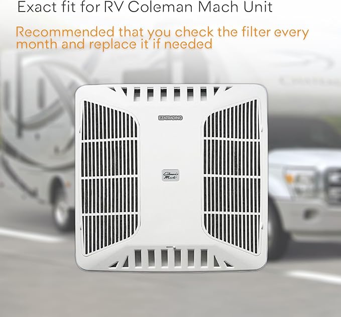 RV Premium Charcoal Activated Carbon Fiber Air Conditioner Filter - Air Duct AC Carbon Filter Replacement for RV AC Vent (4 Pack, 6" x 16")