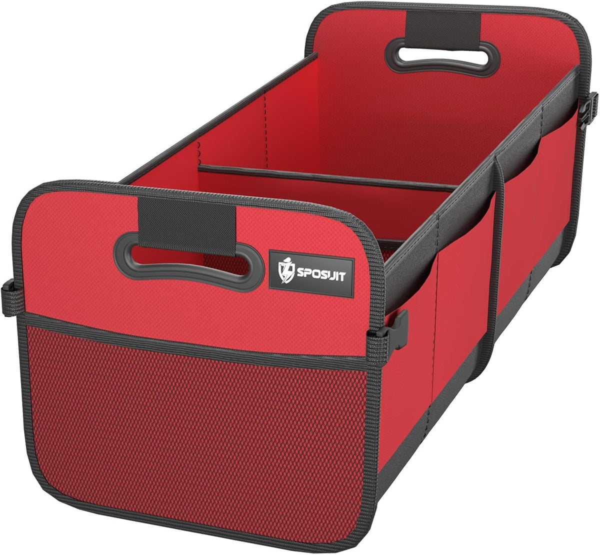 Trunk Organizer for Car - 70L Collapsible Sturdy Car Storage, Red