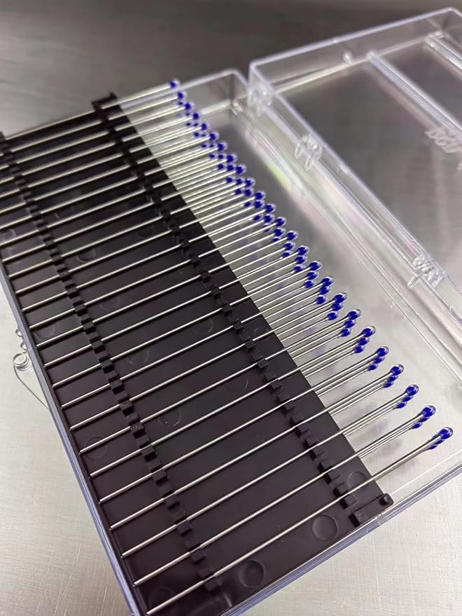 ESD Professional Stainless Steel Gel Swab Sticks for Cleaning Camera Lenses, sensors, PCB, SMT, semiconductors and Electrostatic Sensitive Equipment. (Blue-100Packs, High Viscosity)