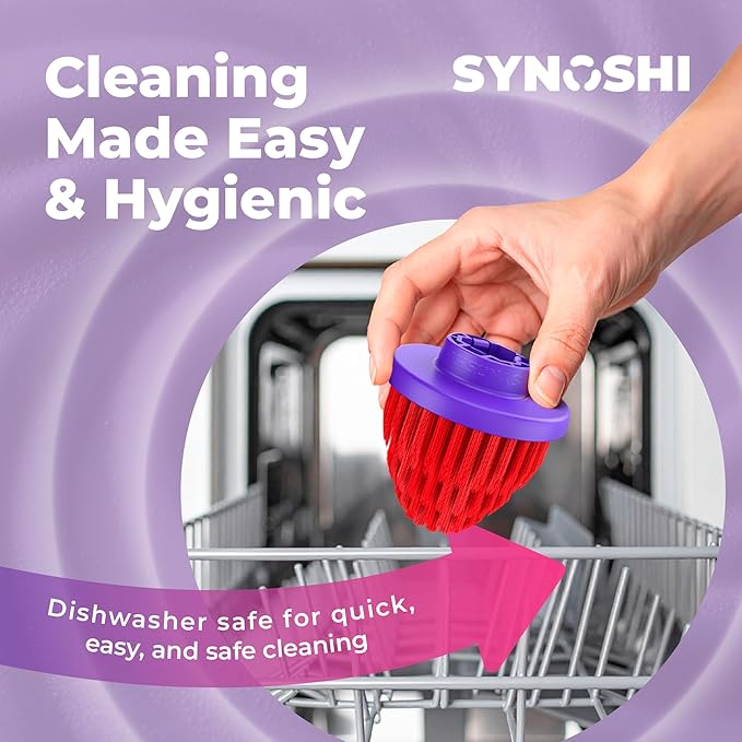 Synoshi PRO Cone Brush Heads Set (2 Units) for Electric Spin Scrubber Bathroom & Shower Cleaning Brush Universal Cleaning for Kitchen, Floors.