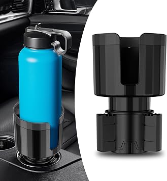 QODOLSI Pack-1 Car Conversion Cup Holder, Within 4.13" Drink Stand from Small to Large Cups Mouth, Rotatable Adjustable 