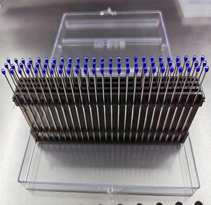 ESD Professional Stainless Steel Gel Swab Sticks for Cleaning Camera Lenses, sensors, PCB, SMT, semiconductors and Particularly Sensitive Electronics. (Blue-100Packs, Electrostatic adsorption)