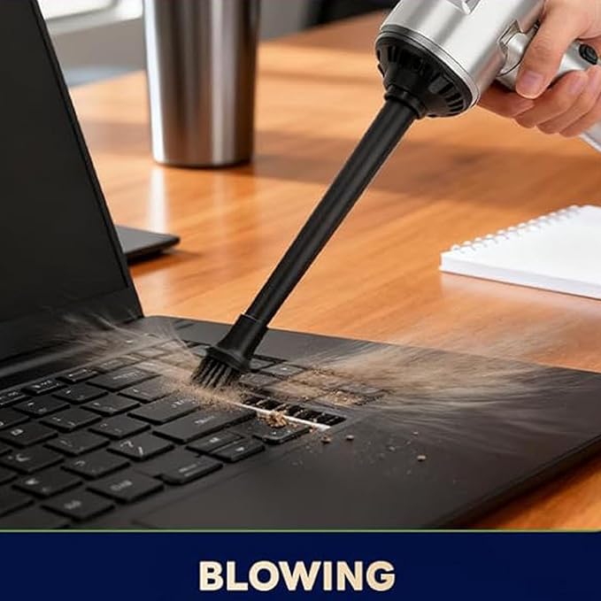 【Upgraded Version】Sycoodeal Car Vacuum Cleaner,Mini Portable Vacuum Cordless,25000PA Powerful Strong Cyclonic Suction USB Rechargeable Foldable Handheld Vacuum with One-touch Dust Removal for Car,Home