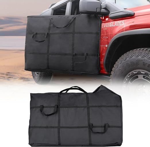 Mabett Front Door Storage Bag for Ford Bronco 2021-2026, Portable Hard Door Protector fit Bronco Accessories 4-Door, Hig