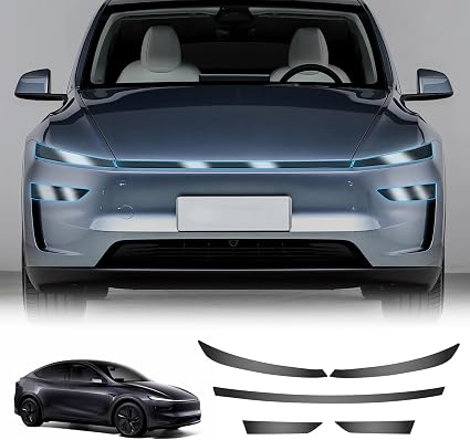 KUNGKIC for Tesla Model Y Juniper 2025 Headlights PPF, Smoke