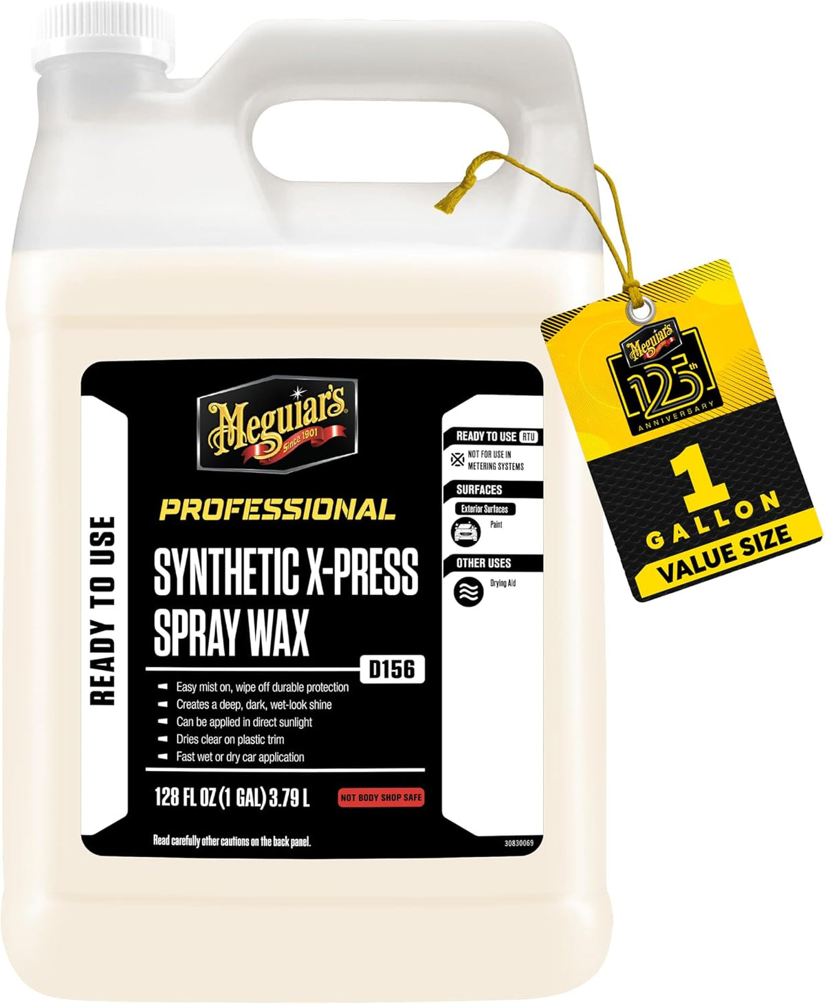 Professional D156 Detailer Synthetic X-Press Spray Wax, 1gal
