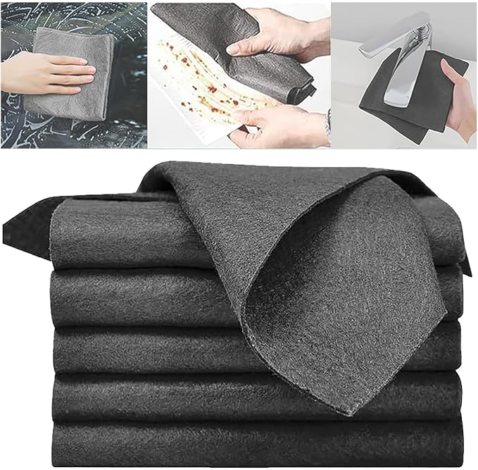 Thickened Magic Cleaning Cloth, Streak Free Cleaning Rag, Microfiber Streak Free Magic Cleaning Cloth Reusable All-Purpo