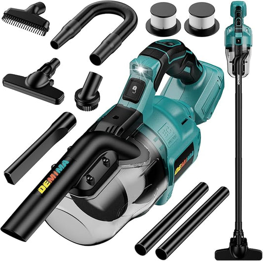 Cordless Vacuum for Makita Battery, 5 in 1 Lightweight Handheld Vacuum Cleaner with 500W Powerful Motor, 46 CFM Portable Hand Vacuum with Filtration HEPA for Floor, Carpet(Battery Not Included)