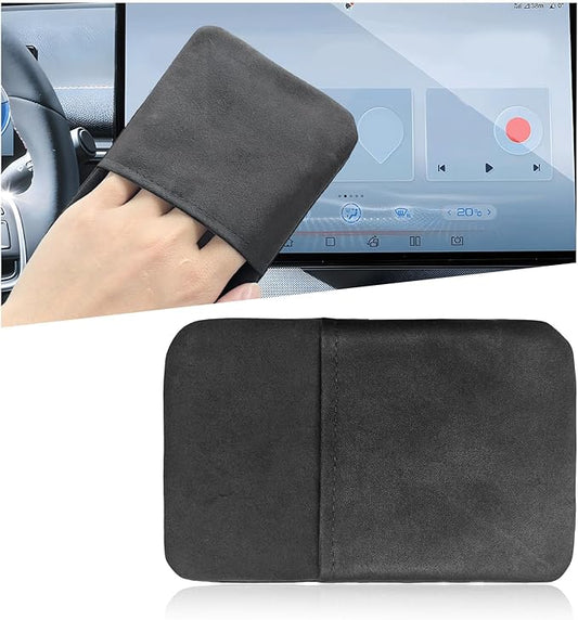 Ohleats Car Screen Cleaner, Microfiber Auto Screen Cleaning Pad, Foldable Touch Screen Cleaner Cloth for Vehicle Dashboard LCD Display, Car Cleaning Kits