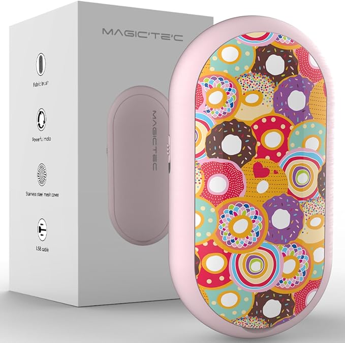 Rechargeable Fabric Shaver, Magictec Lint Remover Sweater Defuzzer Lints Fuzzs Pills Pilling Trimmer for Clothes and Furniture -Battery Operated (Donut)