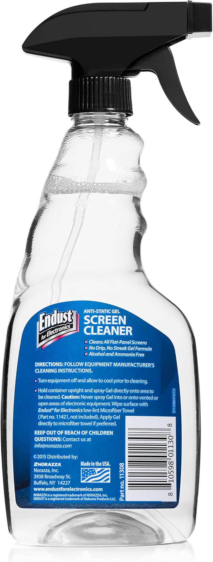 Endust for Electronics; Screen Cleaning Gel Spray and Xtra Large Microfiber Towel Value Pack; 16 oz. Pump Spray & 16" x 16" Towel (15023)