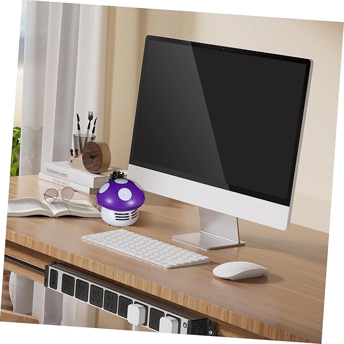 Alipis Desk Vacuum Cleaner Mini Tabletop Vacuum Portable Efficient Low Sound Ideal for Kitchen Counter and Desk Cleaning