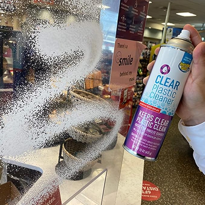 Invisible Glass 91014-6PK Clear Plastic Cleaner – Cleans and Protects Plastic on Electronics, Appliances, Eyewear, Cars, Trucks, RVs, Boats & More, Helps Prevent Fog and Static – 19 oz (Pack of 6)