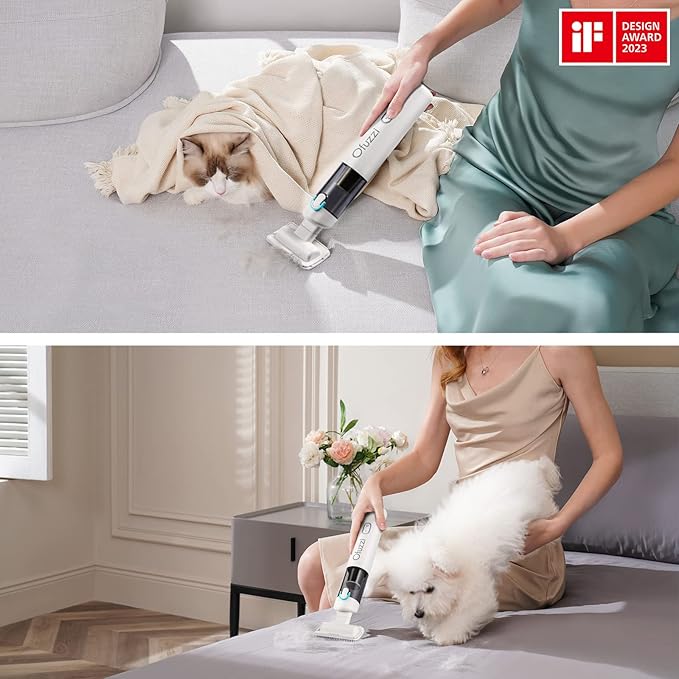 Ofuzzi H8 Apex Car Vacuum Cleaner, Portable Handheld Vacuum Cleaner with 12000Pa High Power, Ultra-Lightweight 1.2lbs, USB-C Fast Charging, Mini Car Vacuum for Car, Home, Pet Hair,