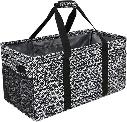 Joyfol Day Extra Large Utility Tote Bag, Reusable Grocery Bags Foldable,Upgraded Metal Frame, With Sturdy Handles Reinfo