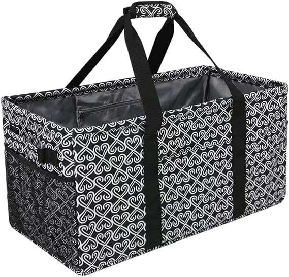 Joyfol Day Extra Large Utility Tote Bag, Reusable Grocery Bags Foldable,Upgraded Metal Frame, With Sturdy Handles Reinfo
