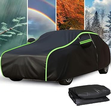 Waterproof All-Weather Car Cover Compatible with Pontiac Firebird 1990-1994 Windproof,UV-Resistant,Dustproof with Zipper