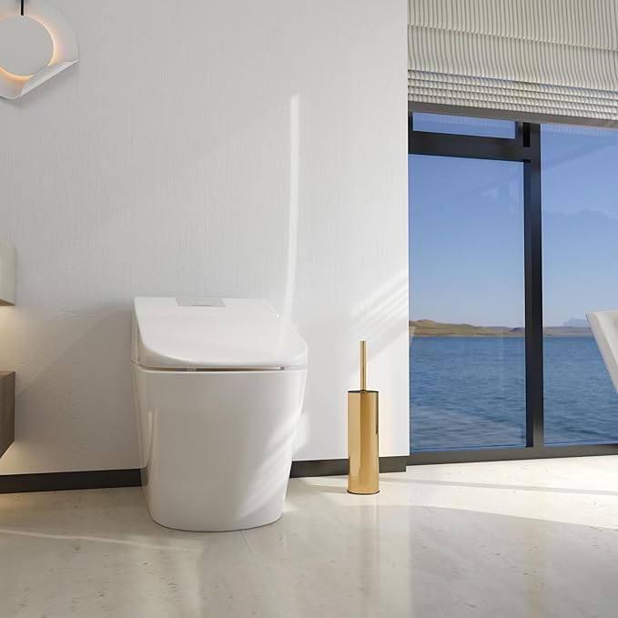 BGL Toilet Brush and Holder,Stainless Steel Toilet Brushes for Bathroom, Toilet Bowl Brush