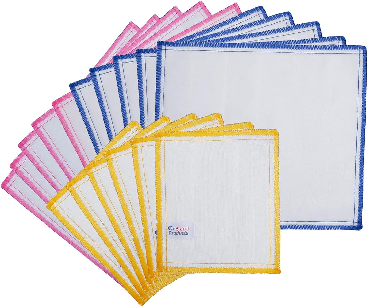 Naturally Wood Fiber Cleaning Cloth, 16 Pcs Kitchen Cleaning Cloths