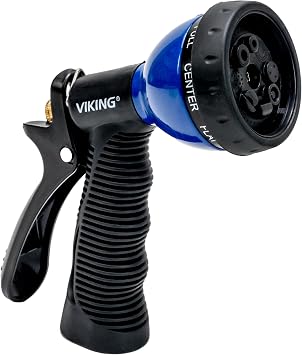 VIKING Garden Hose Nozzle with 8 Spray Patterns for Washing Cars