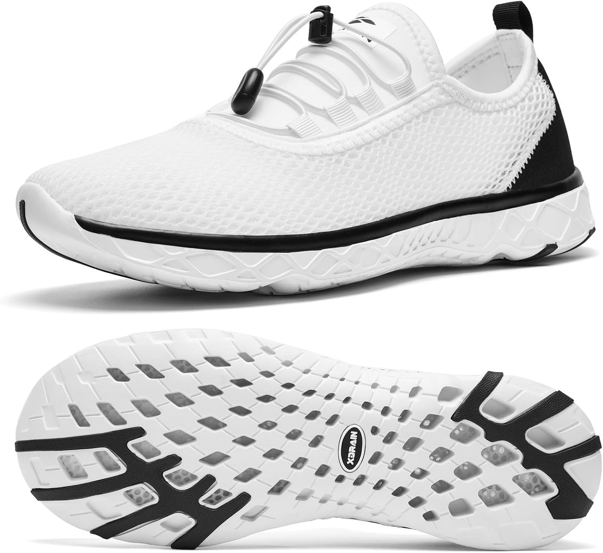 Men's Stylish Water Shoes, Quick-Dry Xdrain Water Sneakers, Lightweight & Comfort Footed