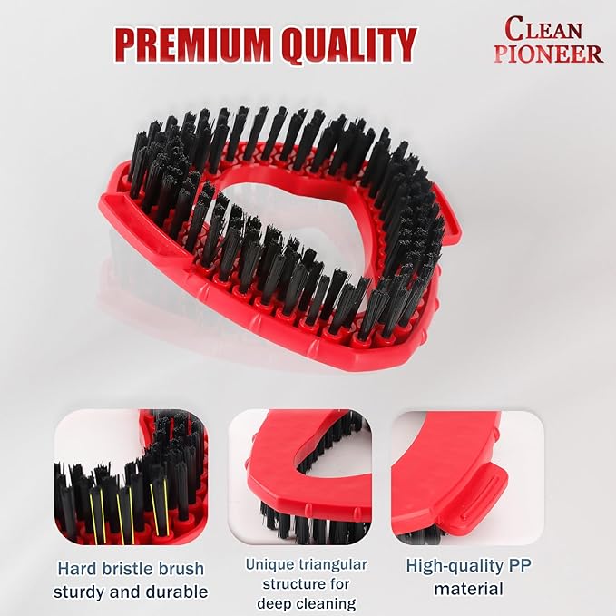 2 Pack Spin Scrub Brush Compatible for Oceda EasyWring 1 Tank System, Shower Scrubber Replacement Head, Hard Bristle Cleaning Brush for Kitchen,Tile and Bathroom