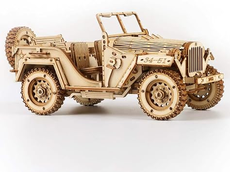 ROKR 3D Wooden Puzzle for Adults Mechanical Car Model-DIY Building Vehicle Kits-Brain Teaser Toys-Gift for Men Women on 