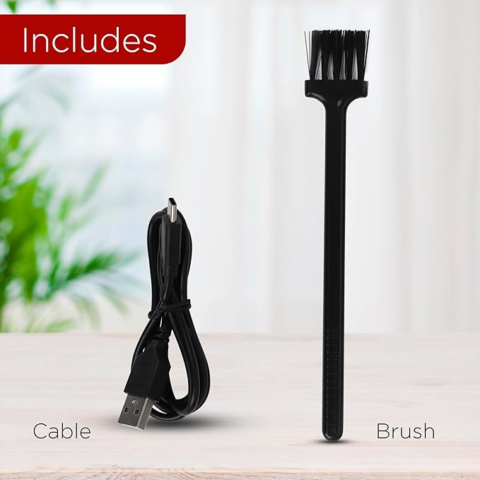 Smartek Rechargeable - Fabric Shaver for Clothes - Lasts for Hours Between Charges - 2-Speeds with High and Low Lint Shaving Modes - Built-in LED Screen - Lint Shaver for Removing Fuzz and Pilling
