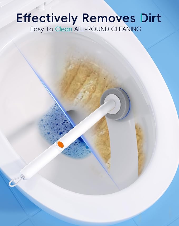 Disposable Toilet Cleaning System - Toilet Wand Kit with 36 High-Performance Refills, Wall Mounted Brush and Holder for Deep Cleaning Bathroom (Only Contains 36 Refills)