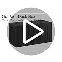 Outdoor Storage Box Waterproof, 150 Gallon Deck Box For Patio Storage