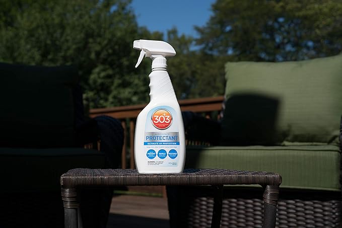 303 Products Aerospace Protectant Spray, UV Protection for Outdoor Surfaces – Protects Vinyl, Plastic & Rubber, Repels Dust & Dirt, Matte Finish, 32 oz