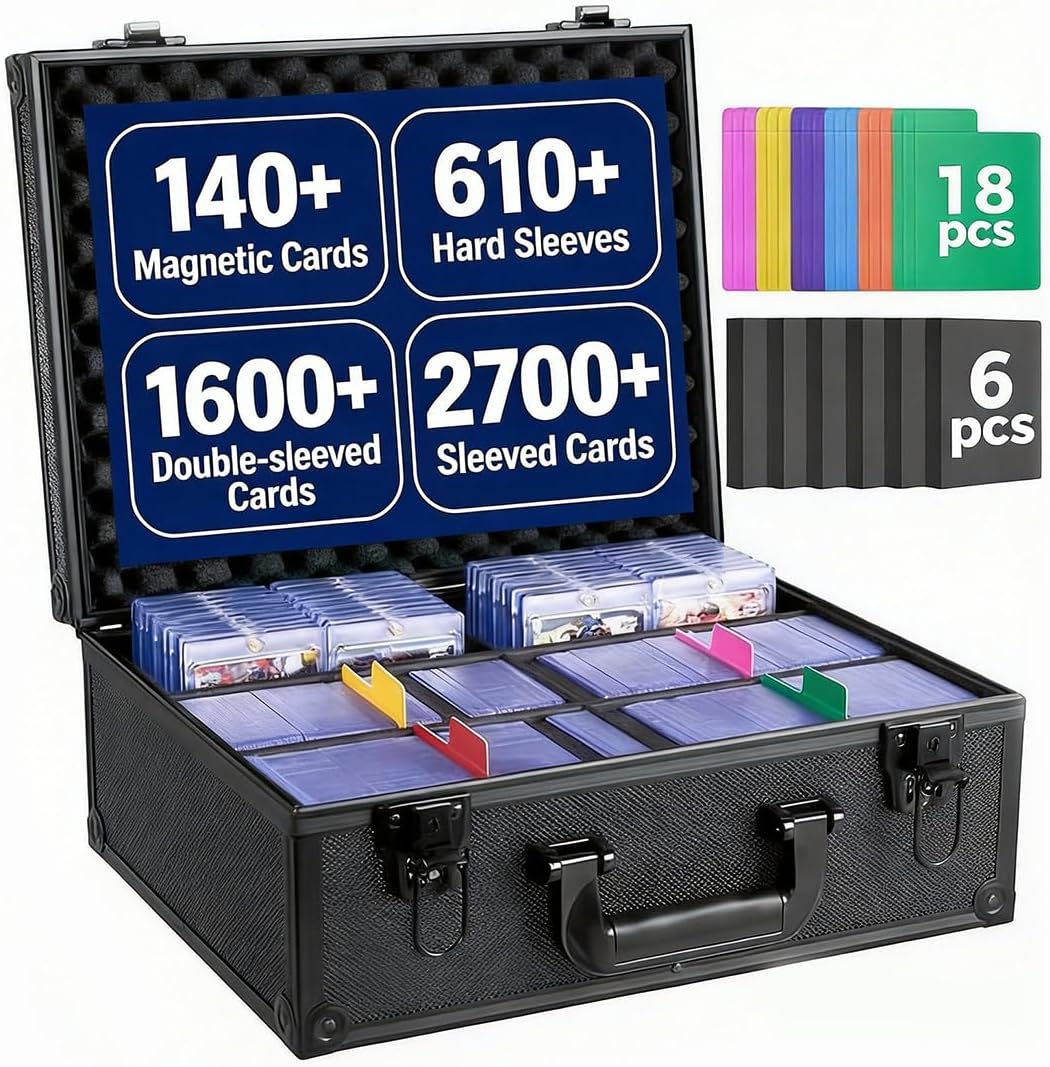 Trading Card Storage Box for 3" x 4" Top Loaders 610+, Sports Cards Case