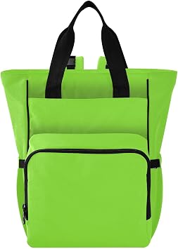 Fluorescent Green Diaper Bag Backpack for Baby Boys Girls Baby Essentials Travel Tote with Stroller Straps & Bottle Stor