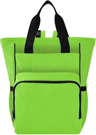 Fluorescent Green Diaper Bag Backpack for Baby Boys Girls Baby Essentials Travel Tote with Stroller Straps & Bottle Stor