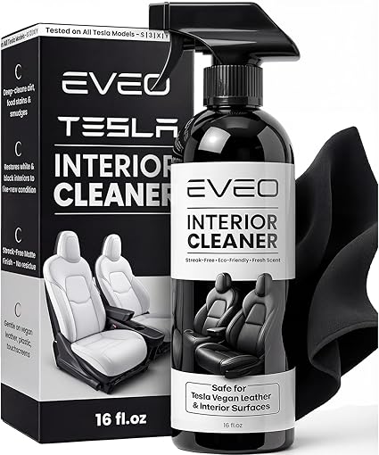 EVEO TESLA Interior Cleaner Kit - (16oz) Tesla Model Y Juniper Accessories & Tesla Model 3 Accessories | Tesla Seat Clea