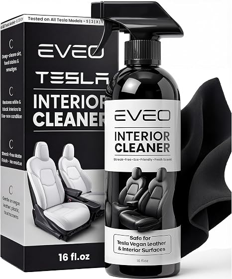 EVEO TESLA Interior Cleaner Kit - (16oz) Tesla Model Y Juniper Accessories & Tesla Model 3 Accessories | Tesla Seat Clea