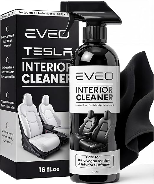 EVEO TESLA Interior Cleaner Kit - (16oz) Tesla Model Y Juniper Accessories & Tesla Model 3 Accessories | Tesla Seat Clea