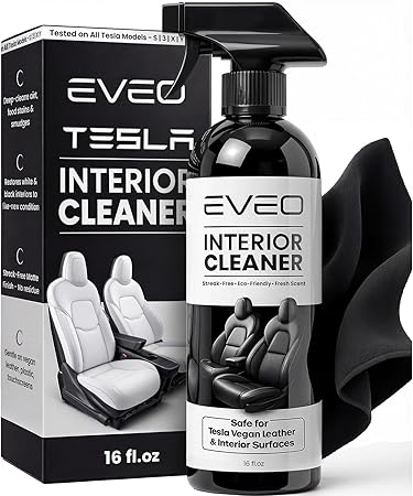EVEO TESLA Interior Cleaner Kit - (16oz) Tesla Model Y Juniper Accessories & Tesla Model 3 Accessories | Tesla Seat Clea