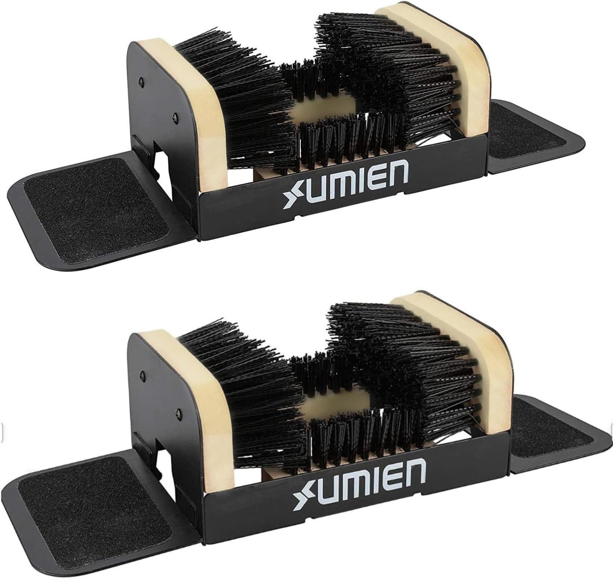 Boot Scraper Outdoor Shoe Brush 2-Pack with Flaps, Mud & Snow